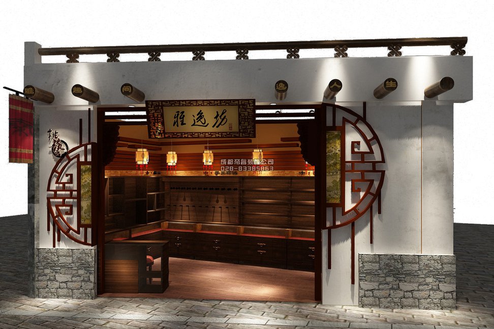 成都古玩店鋪門頭怎樣裝修設(shè)計才好？